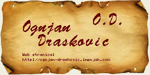Ognjan Drašković vizit kartica